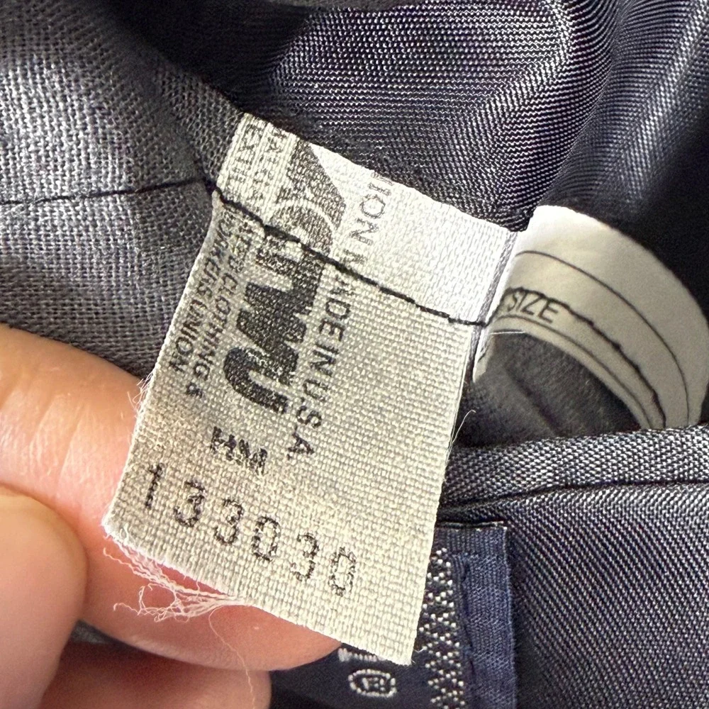 Burberrys Saks Fifth Avenue Mens Charcoal Gray‎ Wool Blazer Sport Coat USA 42R